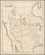 United States, Texas, Plains, Southwest, Rocky Mountains and California Map By Aaron Arrowsmith  &  Lewis