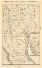 Texas and Southwest Map By Freidrich Heinzelmann