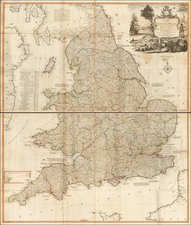 England Map By James Whittle / Robert Laurie