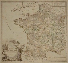 Europe and France Map By Gilles Robert de Vaugondy