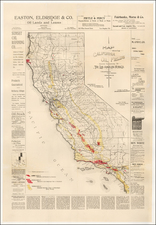 California Map By J.B. Lippincott