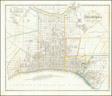 Pennsylvania and Philadelphia Map By Wilhelm Hoffman