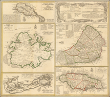 Jamaica, Bermuda and Other Islands Map By Homann Heirs