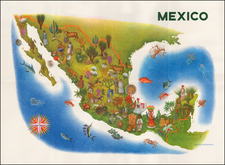 Mexico Map By Luis Covarrubias