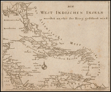 Florida, Caribbean and American Revolution Map By Anonymous