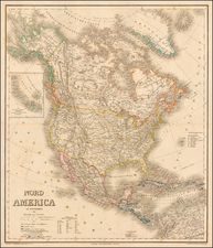 North America Map By Heinrich Kiepert