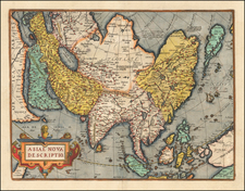 Asia Map By Abraham Ortelius