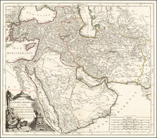 Middle East, Holy Land and Turkey & Asia Minor Map By Paolo Santini