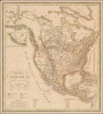 North America Map By Carl Ferdinand Weiland