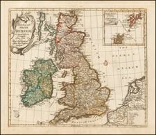 British Isles Map By Leonard Von Euler