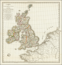 British Isles Map By J.M. Vicq