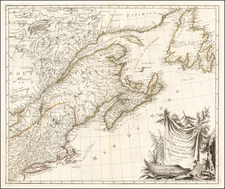 New England and Canada Map By Paolo Santini