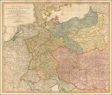 Netherlands, Poland, Hungary, Czech Republic & Slovakia, Baltic Countries, Balkans, Italy and Germany Map By William Faden