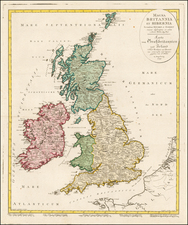 Magna Britannia Et Hibernia Secundum Kitchen et Dorrest . . . 1797 By Johann Walch