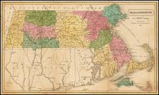 Massachusetts Map By Dorr, Howland & Company