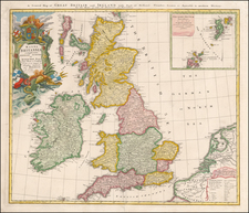 British Isles Map By Homann Heirs