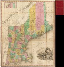 New England, Connecticut, Maine, Massachusetts, New Hampshire, Rhode Island and Vermont Map By Henry Schenk Tanner