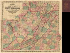 Mid-Atlantic and West Virginia Map By Joseph Hutchins Colton