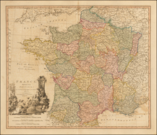 France Map By William Faden