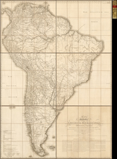 South America Map By William Faden