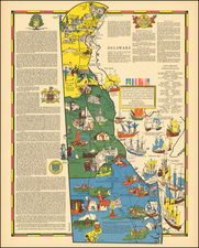 Mid-Atlantic and Delaware Map By R.T. Aitchison