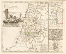 Holy Land Map By Charles Francois Delamarche