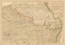 Belgium, Luxembourg, France and Germany Map By William Faden