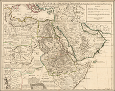 Middle East, North Africa and East Africa Map By Guillaume De L'Isle