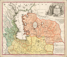 Russia, Ukraine and Central Asia & Caucasus Map By A Maas