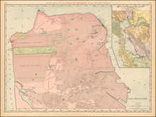 California Map By William Rand  &  Andrew McNally