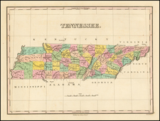 South and Tennessee Map By Anthony Finley