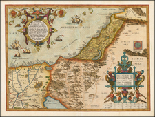 Holy Land Map By Abraham Ortelius