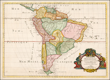 South America Map By Guillaume Sanson