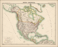 North America Map By Dietrich Reimer  &  Heinrich Kiepert