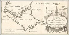 Argentina and Chile Map By Phillipe Canu