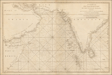 Indian Ocean, India, Central Asia & Caucasus, Middle East and East Africa Map By James Whittle  &  Robert Laurie