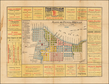 South America Map By Lith. El Magellanes