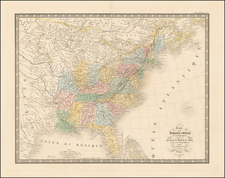 United States and Canada Map By J. Andriveau-Goujon