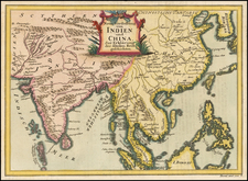 China, India, Southeast Asia and Philippines Map By Van Düren