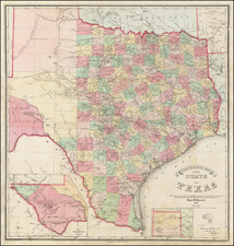 Texas Map By Charles Pressler