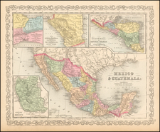 Texas, Southwest, Mexico and California Map By Charles Desilver