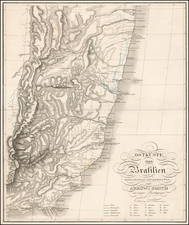 Brazil Map By Prinz Maximilian Alexander Philipp zu Wied-Neuwied