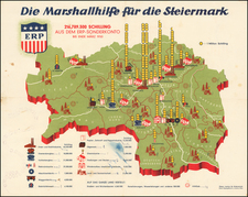 Austria Map By Artaria & Co. / Freytag & Berndt