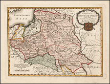 Poland and Baltic Countries Map By Franz Johann Joseph von Reilly