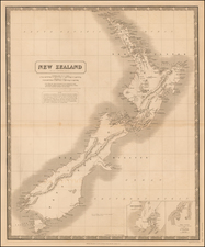 New Zealand Map By W. & A.K. Johnston