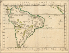 South America Map By Girolamo Ruscelli