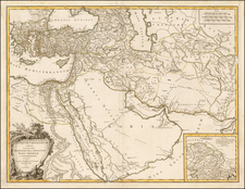Central Asia & Caucasus, Middle East and Turkey & Asia Minor Map By Didier Robert de Vaugondy
