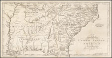 Mid-Atlantic, South and Southeast Map By Jedidiah Morse / Abraham Bradley