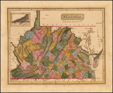 Southeast and Virginia Map By Fielding Lucas Jr.