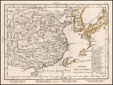 China and Korea Map By Tomás López